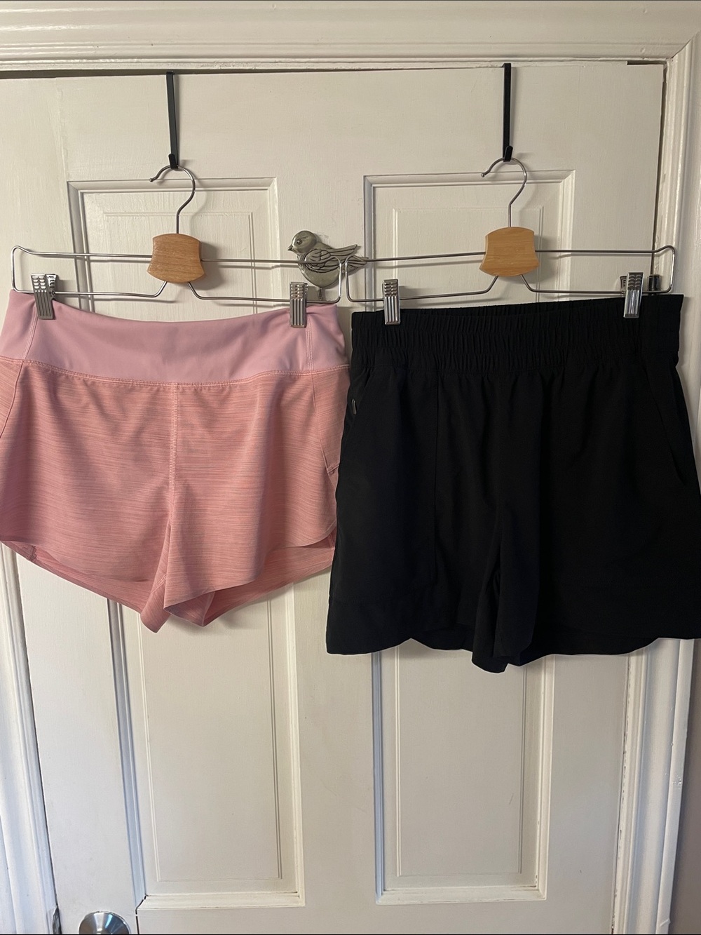 2 pair of athleta shorts pink run with it athletic / black casual walking size S